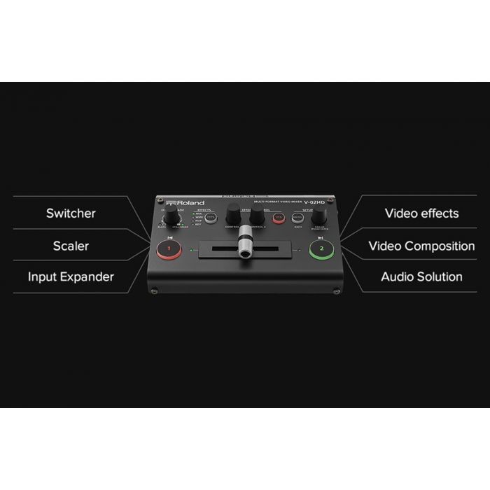 Roland V-02HD Mixer Video do streamingu