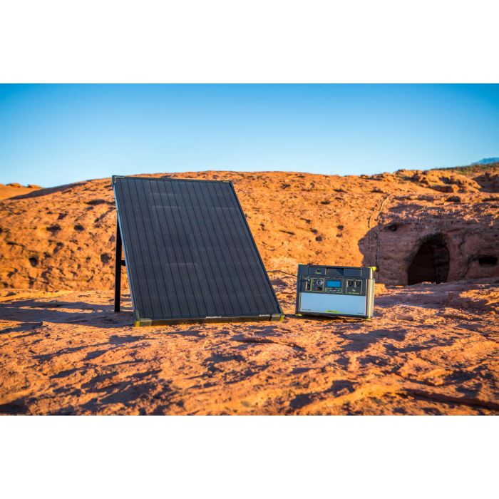 Goal Zero Boulder 100 - mobilny, wytrzymały panel solarny z podpórką.