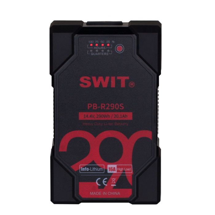 SWIT PB-R290S 290Wh akumulator V-lock wysokoobciążalny szybkoładowalny upadkoodporny wodoodporny Sony/Red Info