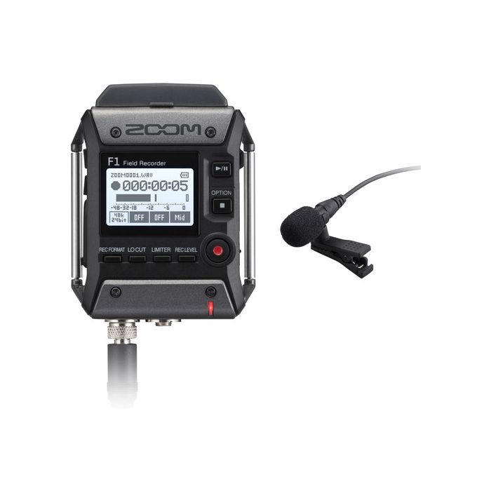 Zoom F1-LP - rejestrator audio, rekorder z mikrofonem lavalier