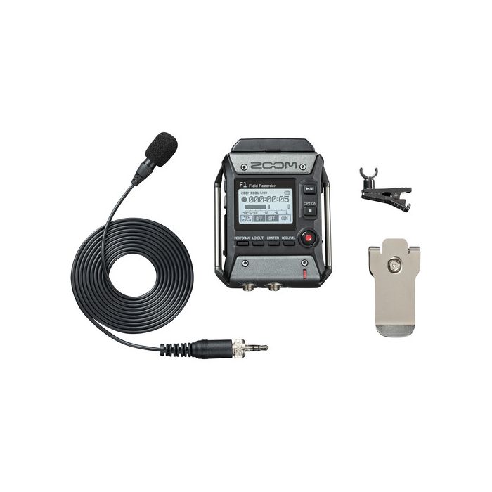 Zoom F1-LP - rejestrator audio, rekorder z mikrofonem lavalier