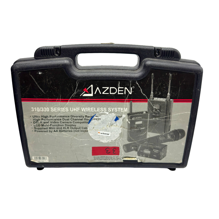 Zestaw bezprzewodowy Azden 330 UPR z 2x nadajnikami 35BT + 2 mikrofony