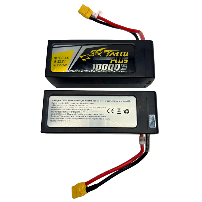 Tattu Plus 10000mAh 22,2V 25C 6S1P Lipo - GENS ACE & TATTU 2 sztuki