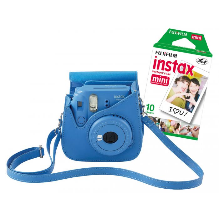 Fuji Film Instax Mini 9 niebieski + pokrowiec + wkład 10 zdjęć