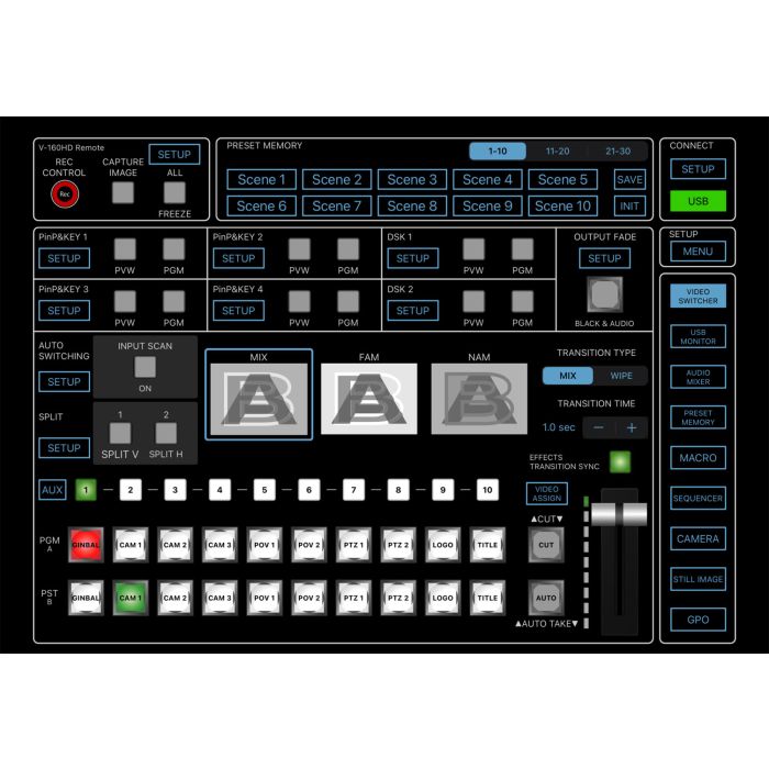 Roland V-160HD - Przełącznik Strumieniowego Przesyłania Wideo