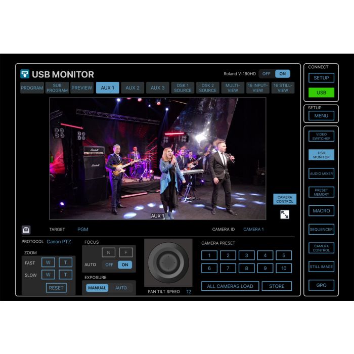 Roland V-160HD - Przełącznik Strumieniowego Przesyłania Wideo